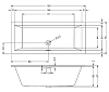 Акриловая ванна Riho Rething Cubic B104013005 белый