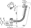 Слив-перелив Ravak X01504 с заполнением переливом II