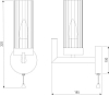 Бра Eurosvet Arganie 60133/6 серебро