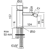 Смеситель для биде Huber Lynox LX000564D1 серый