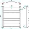 Полотенцесушитель электрический Grota Eco Calma 48x60