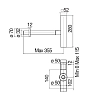 Сифон для раковины Nobili AV00102/3BM черный