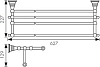 Полка для полотенец Kaiser Arno KH-4209, бронза