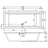 Акриловая ванна Riho Rething Cubic 200х90 B110012005 белый