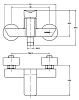 Смеситель для душа Swedbe Iris 2220 хром