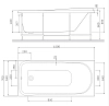 Акриловая ванна AM.PM Like 150х70 W80A-150-070W-A_sanjet_line_chrome белый