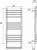 Полотенцесушитель электрический Point PN90158SE П12 500x800 левый/правый, хром