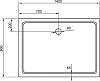 Поддон для душа Cezares SMC AH 140x90 см