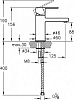 Смеситель VitrA Flo S A41936EXP для раковины