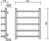 Полотенцесушитель электрический Domoterm Калипсо П5 50x70 хром R