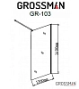 Шторка на ванну Grossman GR-103