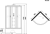 Душевая кабина Niagara Ultra 90x90 NG-308-01 3080164, профиль хром, стекло прозрачное