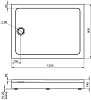 Душевой поддон Bas Олимпик 120x90 ПН00057, белый