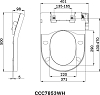 Крышка-сиденье AM.PM CCC7853WH с микролифтом и функцией биде, белый