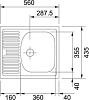 Кухонная мойка Franke Eurostar ETL 611-56 сталь