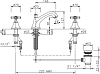 Смеситель для раковины Nicolazzi Tiede 1908BZ45, бронза