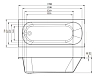 Акриловая ванна C-Bath Galaxy CBQ016001 белый