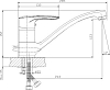 Смеситель Rossinka Z Z40-21 для кухонной мойки