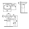 Раковина Laufen Lb3 8.1268.5.000.104.1 белый