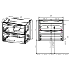 Тумба под раковину Vincea Mia Slim VMC-2MC600S1GW 60 см, белый глянец