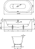 Ванна встраиваемая с шумоизоляцией BetteLux Oval 3466-000 PLUS 180x80x45 см, Glaze Plus, белый