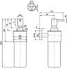 Дозатор Villeroy & Boch Elements Striking TVA15200700061 хром/белый