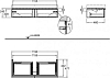 Тумба под раковину 120 см Geberit iCon 840120000, белый