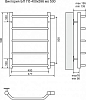 Полотенцесушитель водяной Terminus Виктория П5 400x596 4670030725097 с боковым подключением 500