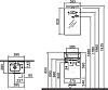 Комплект мебели Vitra Mia 75022 40 см тумба, раковина, зеркало c подсветкой, белый глянец