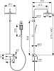 Душевая система Kaiser Strike 09182 с термостатом, хром