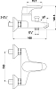 Смеситель Timo Uta 0094Y для ванны с душем