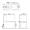 Унитаз-компакт BelBagno Amanda BB051CPR/BB051SC c сиденьем микролифт, белый