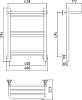 Полотенцесушитель водяной Стилье Версия-Н1 60x40