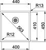 Кухонная мойка 44 см Franke Box BXX 210/110–40 127.0453.654, нержавеющая сталь