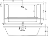 Акриловая ванна Riho Rething Cubic B110011005 R, 200x90