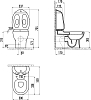 Унитаз-компакт Creavit Ducky DC361 с биде
