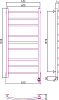 Полотенцесушитель электрический Сунержа Галант 120x60 R