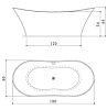 Акриловая ванна Jacuzzi Infinito 9450-136A. белый