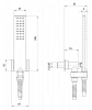 Душевая лейка Bossini Flat One C13001.030 хром