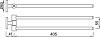 Полотенцедержатель двойной Jaquar Continental ACN-CHR-1115N хром
