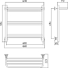 Полотенцесушитель водяной Стилье Версия-Н1 60x60
