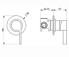 Смеситель для душа Webert DoReMi DR880101345 серый