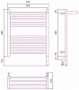 Полотенцесушитель электрический Сунержа Богема 3.0 с 1 полкой 00-5806-6050 хром