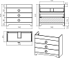 Тумба под раковину Misty Лейла 100 Пр-Лей01100-013Я, белая