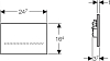Кнопка смыва Geberit Sigma 80 116.090.SM.1, зеркальное стекло