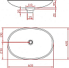 Раковина накладная ArtCeram LaFontana LFL001 01 00, белый