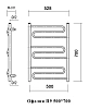 Полотенцесушитель водяной Domoterm Офелия Офелия П9 500*700 хром