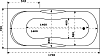 Акриловая ванна DIWO Ярославль 170x70 см, с ножками