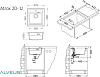 Кухонная мойка Alveus Atrox 20 Granital 1131989 concrete