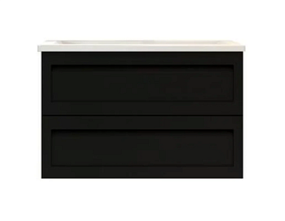 Тумба под раковину Art&Max Platino AM-Platino-800-2C-SO-NM-Cer черный